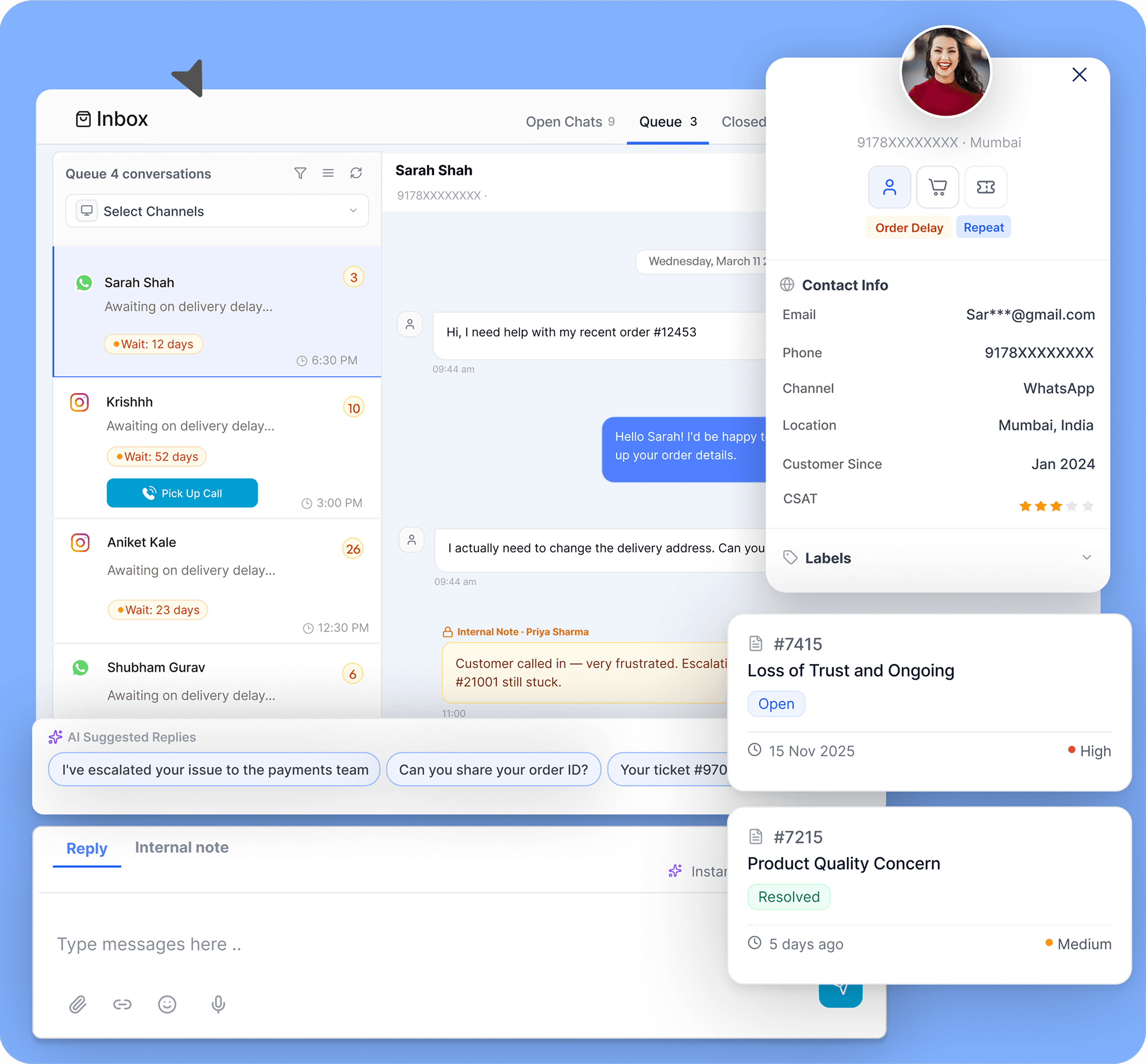 Single Inbox for Human Agents