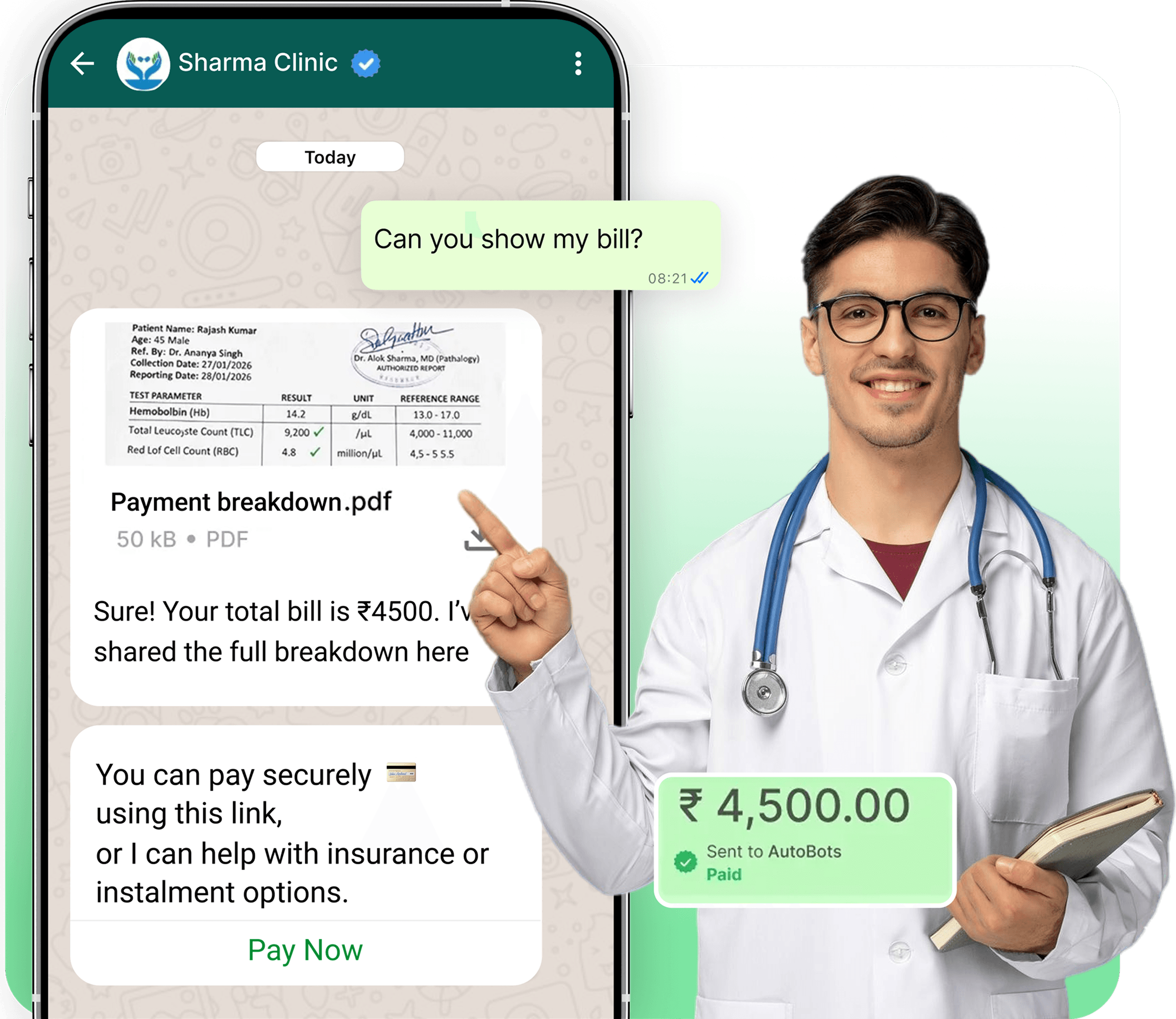 Billing, estimates & payment support AI Agent